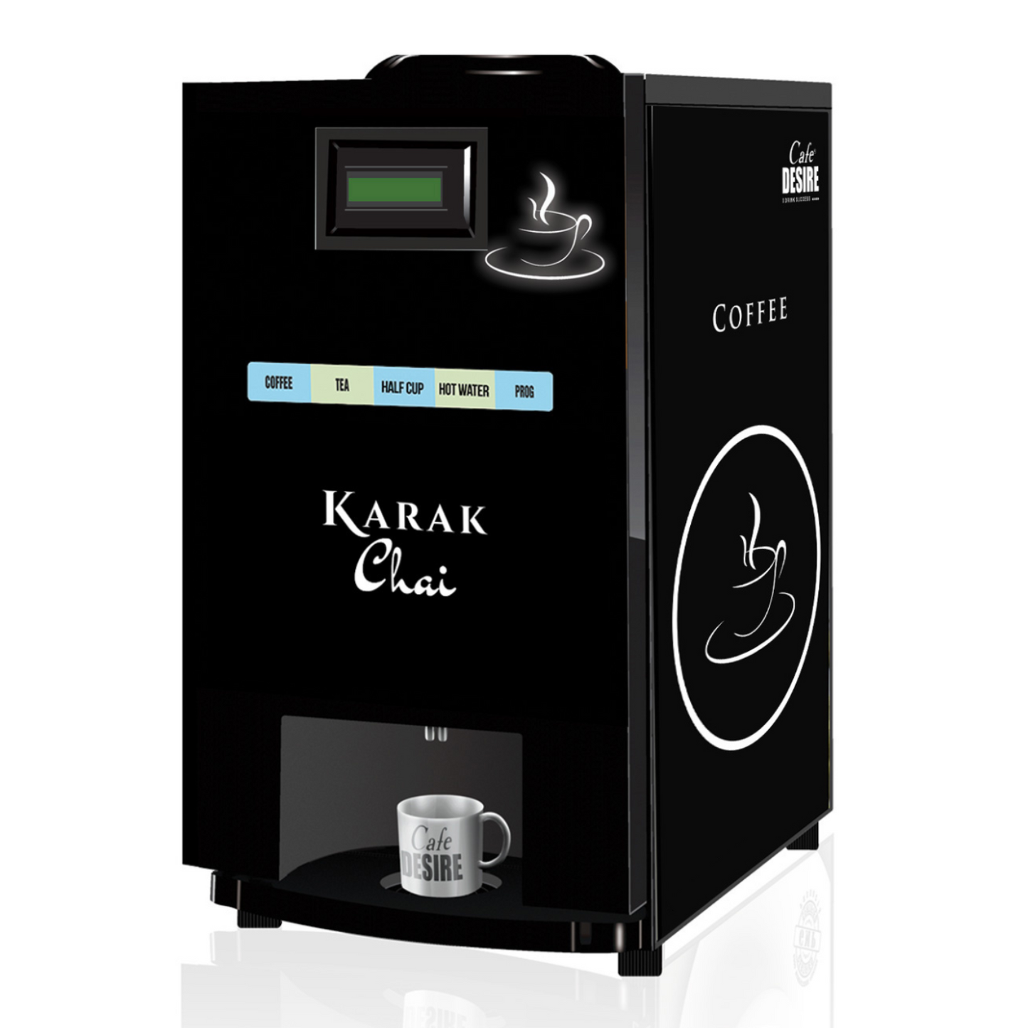 LED Coffee Tea Vending Machine - 4 Lane